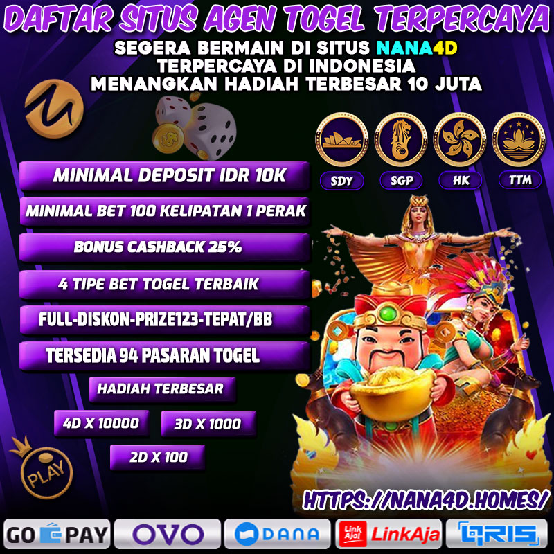 Nаnа4D: Link Daftar Situs Toto Togel & Bandar Togel Online Terpercaya 2024. Nana4D merupakan Daftar Situs toto togel terpercaya